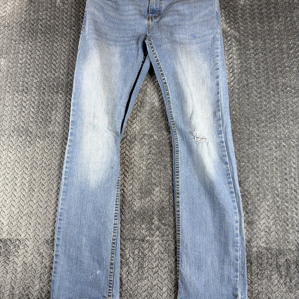 Levi's 502 Jeans Boys 16 Reg 28x28 Regular‎ Denim Blue Distressed